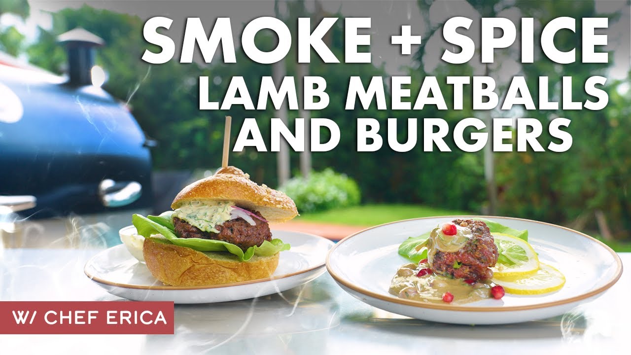 Smoked & Spiced Lamb Meatballs and Burgers