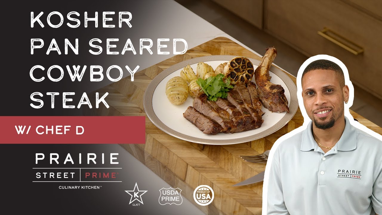 Kosher USDA Prime Pan Seared Cowboy Steak
