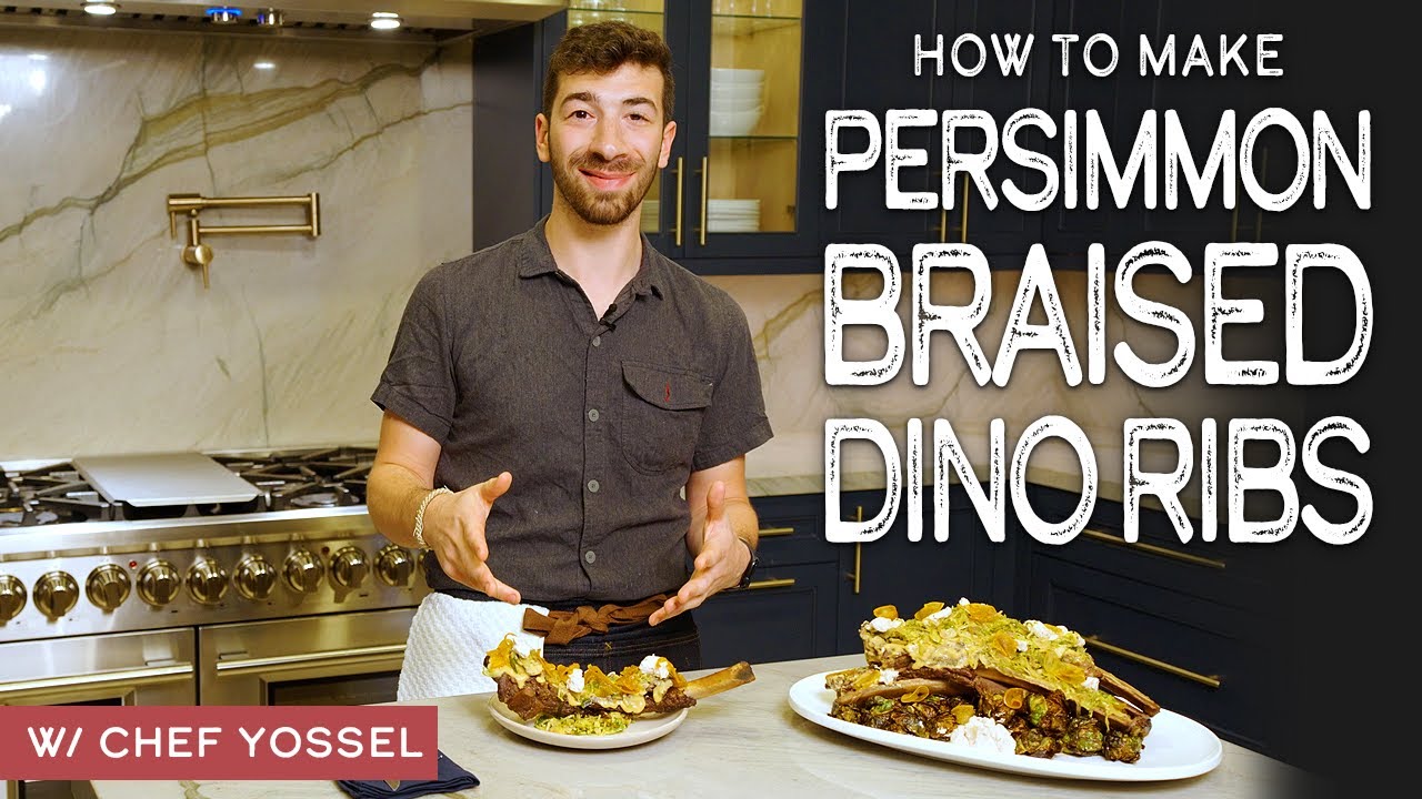 Persimmon Braised Dino Ribs from the Baby Back