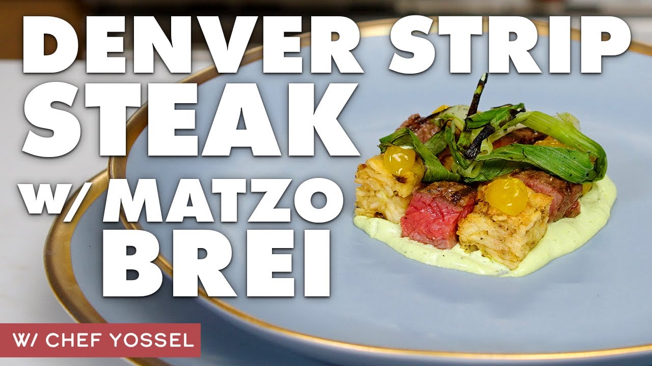 Passover Plate Reinvented: Denver Strip Steak & Savory Matzo Brei!