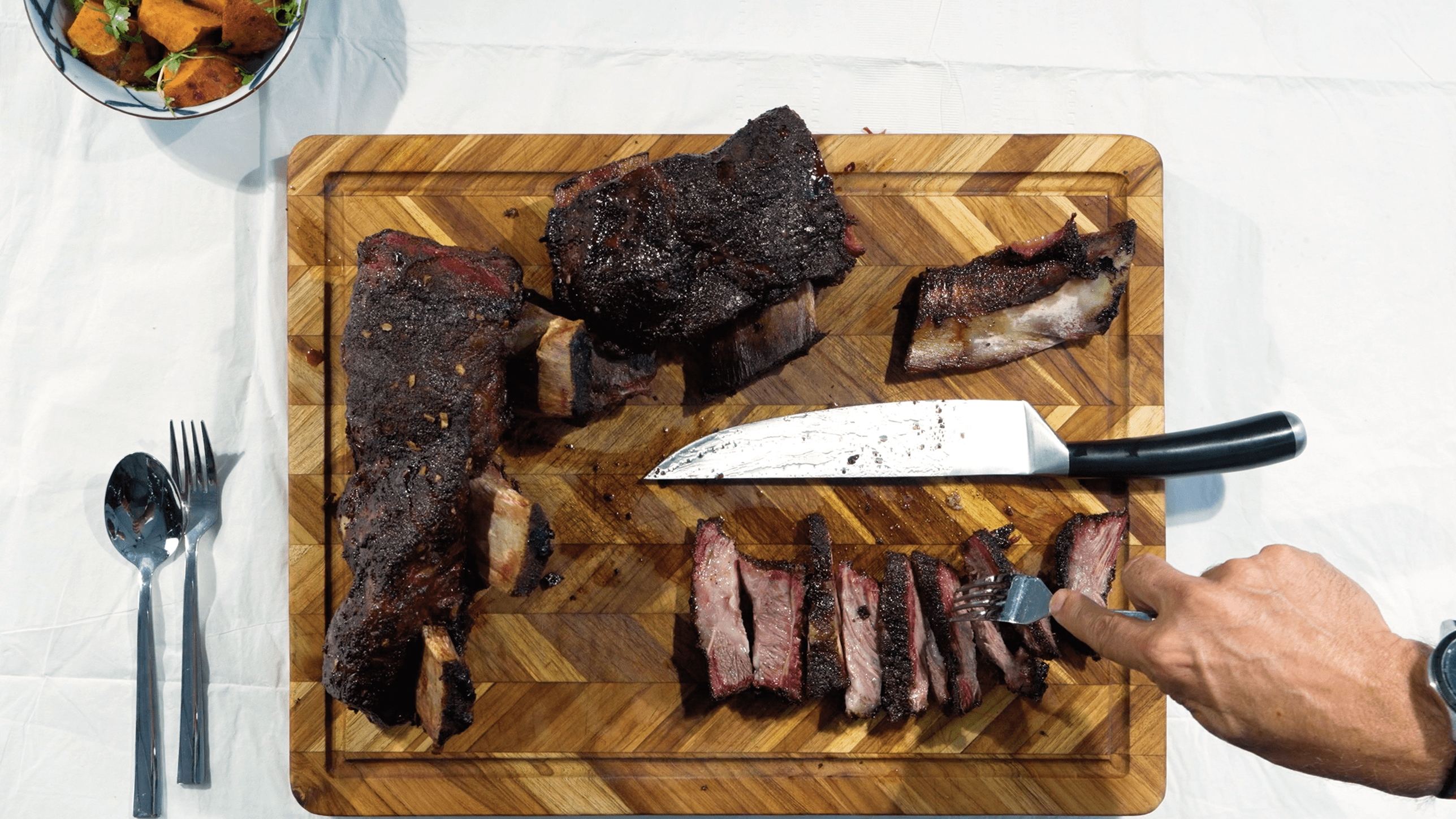 Smoked Coffee Rubbed Short Ribs by Chef David